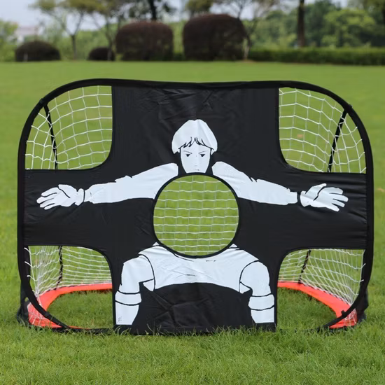 Mini-Pop-up-Fußballtore, tragbar, faltbar, Doppeltor